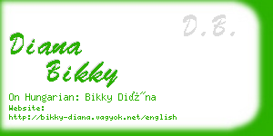 diana bikky business card